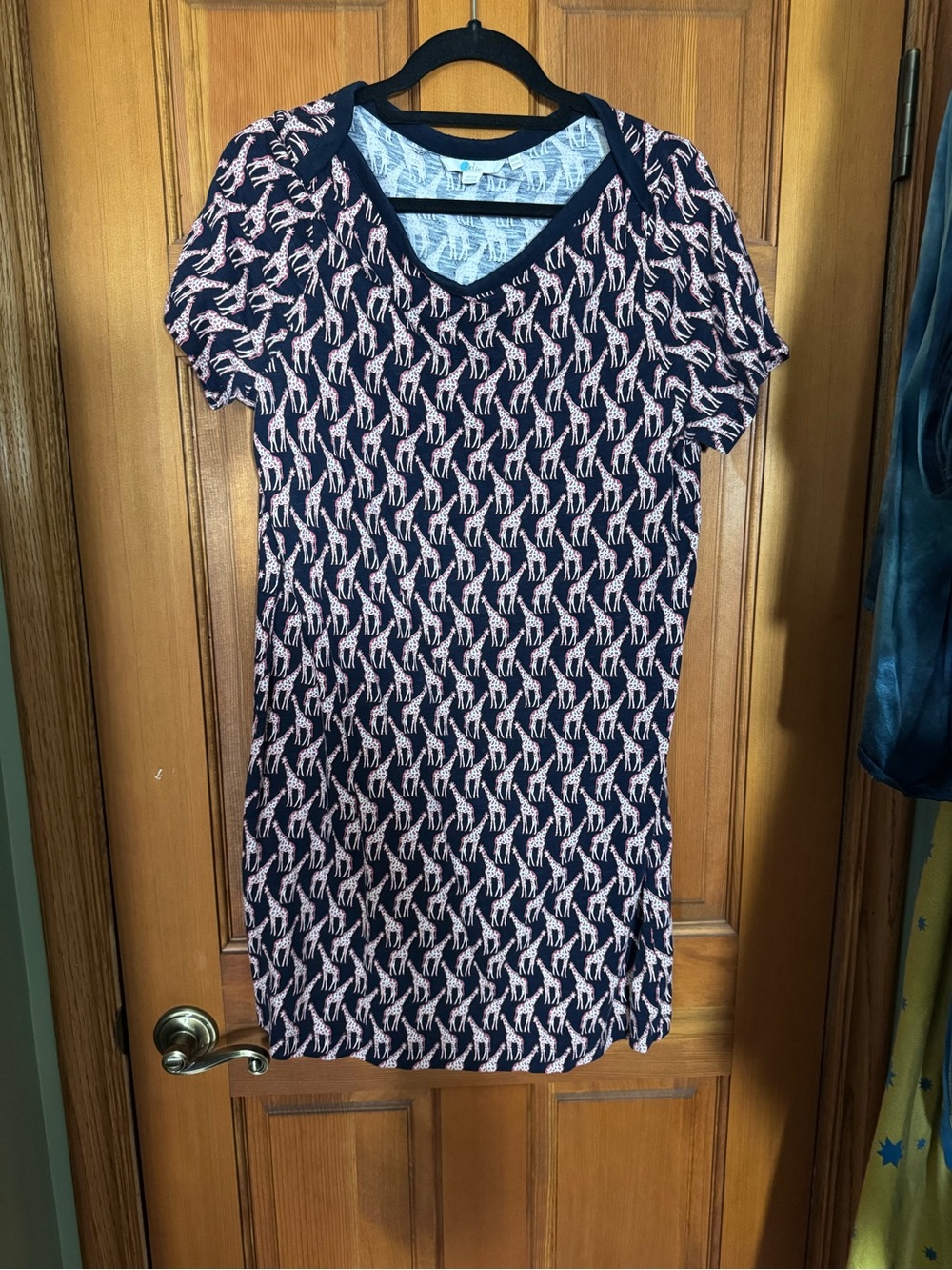 Boden Giraffe Mini Dress 14L - Picture 2 of 6